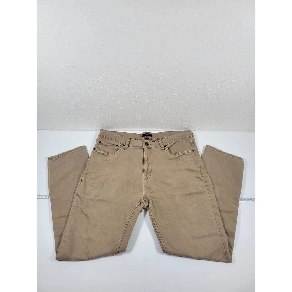 Banana Republic Pants Mens 36x32 Tan‎ Excellent 5-Pocket Cotton Stretch Khaki